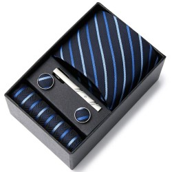 GemelosCorbata / pañuelo / gemelos / alfiler de corbata de moda - con caja - juego de 5 piezas