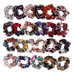 Chiffon scrunchies - elastic floral hair band