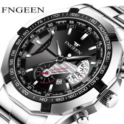 Luxurious men's watch - luminous - calendar - waterproof - stainless steelWatches