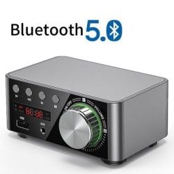 AudioMini amplificador digital - clase D - HiFi - Bluetooth 5.0 - Tpa3116 - 50W*2 - USB - AUX - IN