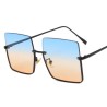 Gafas de solGafas de sol cuadradas de gran tamaño de moda - retro grandes semi-sin montura