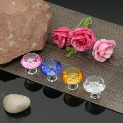 MueblesPerillas de muebles elegantes - forma de diamante de vidrio