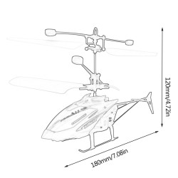 DronesMini dron - helicóptero volador - infrarrojos / juguete de inducción - luces LED