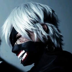 MáscaraAnime Tokyo Ghoul Kaneki Ken - mascarilla - Halloween - festivales