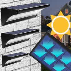 Iluminación solarLuz LED solar exterior - aplique impermeable - con sensor de movimiento