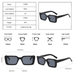 Gafas de solGafas de sol rectangulares pequeñas de moda - UV400 - unisex