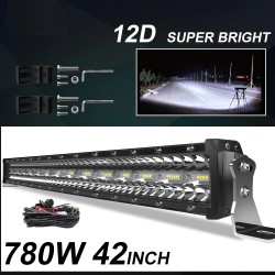 Barra de luces LEDBarra de luces LED - 3 filas - combo beam - impermeable - para automóvil / tractor / 4WD / camión / SUV / A...