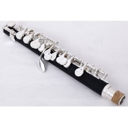 Instrumento MusicalMORESKY - mini flautín - flauta C-Key - cuproníquel - chapado en plata - con estuche