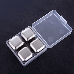 BarCubitos de hielo de acero inoxidable - piedras de enfriamiento - reutilizables