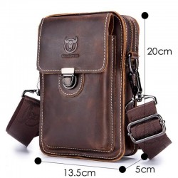 Small pouch - waist / shoulder bag - real leatherBags