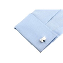 Fashionable rectangle cufflinks - black enamelCufflinks
