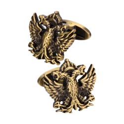 Vintage metal cufflinks - double-headed eagleCufflinks