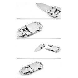 Cuchillos & multitoolsNavaja de bolsillo pequeña - desmontable - plegable - acero inoxidable - con cordón