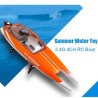 BarcoFeilun FT016 - barco de carreras - resistente al agua - 2.4G 4CH - alta velocidad 35km/h - juguete RC