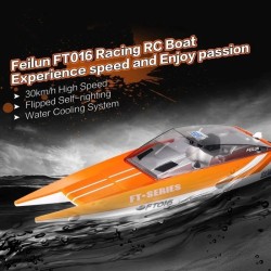 BarcoFeilun FT016 - barco de carreras - resistente al agua - 2.4G 4CH - alta velocidad 35km/h - juguete RC