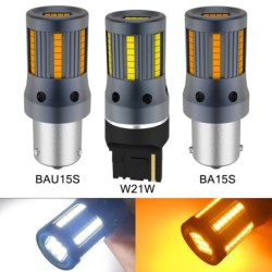 LEDLuz intermitente de coche - Bombilla LED - P21W 1156 - BAU15S PY21W - 7440 W21W - 2 piezas