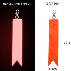 Reflective keychain - high-gloss - colorful stripKeyrings