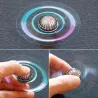 Hilandero inquietoFidget spinner de mano - juguete antiestrés de metal - soplón dorado - alas de ángel
