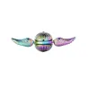 Hilandero inquietoFidget spinner de mano - juguete antiestrés de metal - soplón dorado - alas de ángel