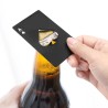 BarAce card - abrebotellas de aluminio - formato de tarjeta de crédito