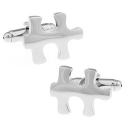 Puzzle shaped cufflinksCufflinks