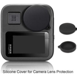 ProtteciónCubierta de lente de silicona - protector de pantalla de vidrio templado - para GoPro Max
