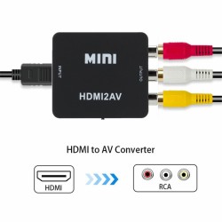 VideoConversor de vídeo y audio HDMI a AV - HDMI2AV - adaptador - inversor