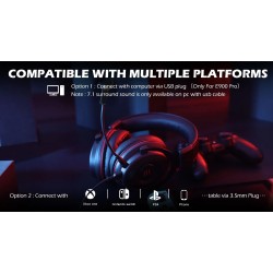 AuricularesAuriculares para juegos - auriculares con cable - con micrófono - E900/E900 Pro