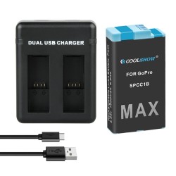 Batería y CargadoresBatería de iones de litio de 1600 mAh - recargable - con cargador - para GoPro Hero Max