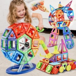 ConstrucciónLadrillos de construcción magnéticos - juego de construcción - tamaño grande - juguete educativo