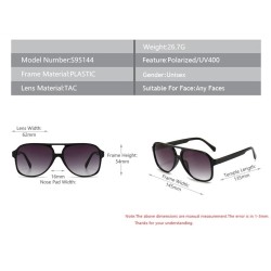 Retro oversized sunglasses - polarized - pilot style - unisexSunglasses