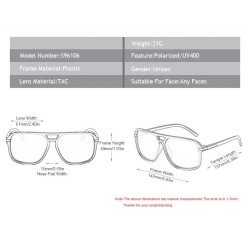 Classic polarized sunglasses - oversized - driving shades - UV400 - unisexSunglasses