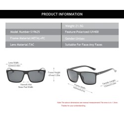 Gafas de solGafas de sol cuadradas clásicas - polarizadas - UV400 - unisex