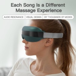 4D smart eye massager - music - rhythm - vibration - relax - acupressure - relieve fatigue / dark eye circlesMassage