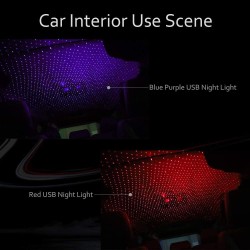 Styling partsMini proyector USB - LED - decoración interior del techo del coche - cielo estrellado