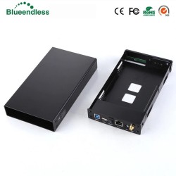 External HDD caseCaja externa de aluminio - Router Nas WiFi - repetidor - 300mbps - Caja HDD3.5 Sata a USB 3.0