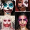 Fiesta & HalloweenTatuaje temporal de Halloween - pegatina impermeable - boca / dientes