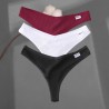 Sexy cotton thongs - 3 mixed solid colors - 3 piecesLingerie