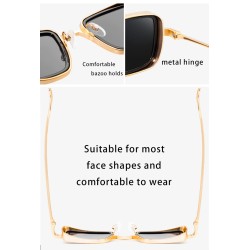 Vintage square sunglasses - anti-reflective lens - metal frame - UV400 - unisexSunglasses