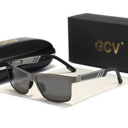 Gafas de solGafas de sol polarizadas rectangulares - armazón de aluminio - con estuche - UV400