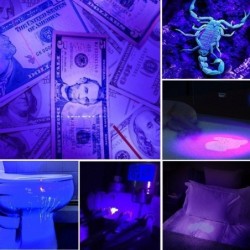LinternasLinterna UV - 21 LED / 12 LED - 395-400nm - comprobador de billetes falsos