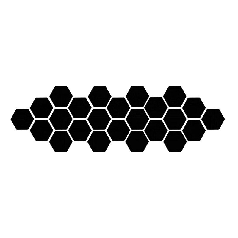 Pegatinas de paredEspejo en forma de hexágono - Adhesivo de pared - 12 piezas