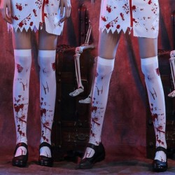 Fiesta & HalloweenCalcetines hasta la rodilla de Halloween - sobre la rodilla - sangre - telaraña - cruz - huesos