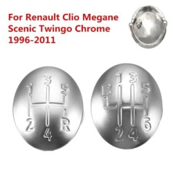 Perillas de cambio de marchaTapa pomo de cambio - tapa - 5/6 velocidades - para Renault Clio Megane Scenic Twingo