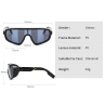 Gafas de solVisera de protección de una pieza - marco de gran tamaño - gafas de sol - gafas deportivas - a prueba de viento -...