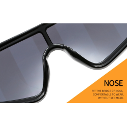 Gafas de solVisera de protección de una pieza - marco de gran tamaño - gafas de sol - gafas deportivas - a prueba de viento -...
