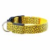 Collares & CorreasCollar de perro LED - paseo nocturno de seguridad - estampado de leopardo de colores