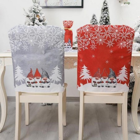 NavidadFunda para silla con gorro de Papá Noel - Decoración navideña