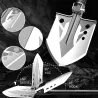 JardínPala plegable multifunción - kit de hacha de supervivencia - militar - camping - táctica - defensa personal - herramien...