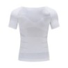 CamisetasCamiseta de adelgazamiento para hombre - manga corta - compresión - moldeador de cuerpo